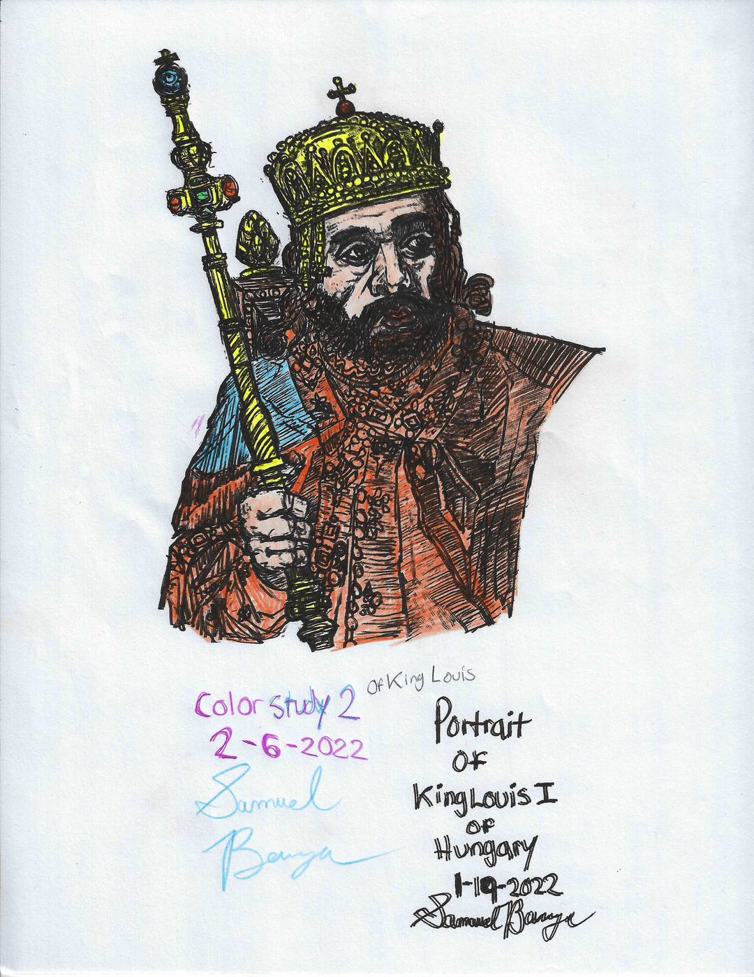 Color Study 2 Of King Louis (02-06-2022)